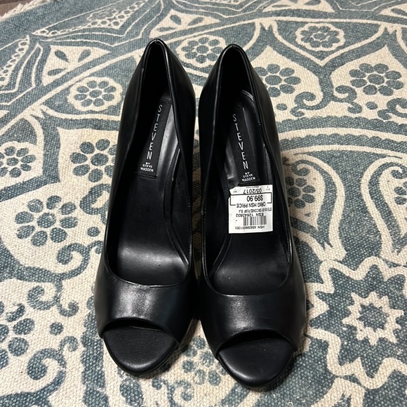 Steven Coniee Peep-toe Heels Size 8.5 - Picture 6 of 8